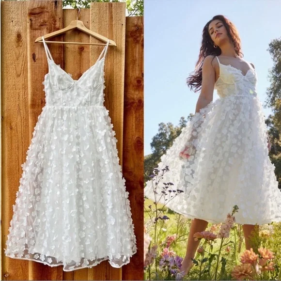 chinese dress ladies Floral Lace Midi Dress main image 0